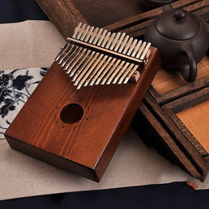 17 Key Mahogany Kalimba Indonesian - 70% OFF Black Friday Sale Extended To Next 24 Hours - 6 Lynx - Boho Accessories