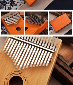 17 Key Mahogany Kalimba Indonesian - 70% OFF Black Friday Sale Extended To Next 24 Hours - 6 Lynx - Boho Accessories