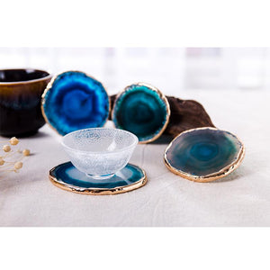 Brazilian Pure Agate Gemstone Coaster - Decorative Gemstone Coaster - Black Friday Sale 50% OFF Today - 6 Lynx - Boho Accessories