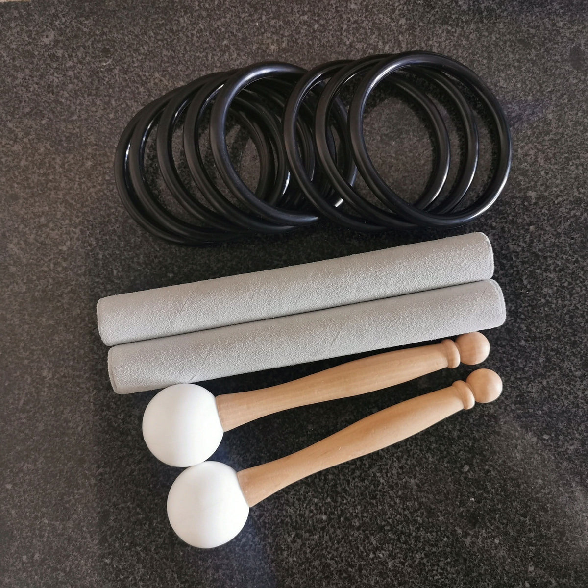 Crystal Singing Bowl Set - 7 Chakra Tuned - Complete Healing - 432 Hz - Large Size 8" to 14" - 6 Lynx - Sound Healing