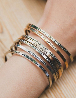 Positive Inspirational Steel Bracelets Mantra Bracelets - 6 Lynx - Boho Accessories